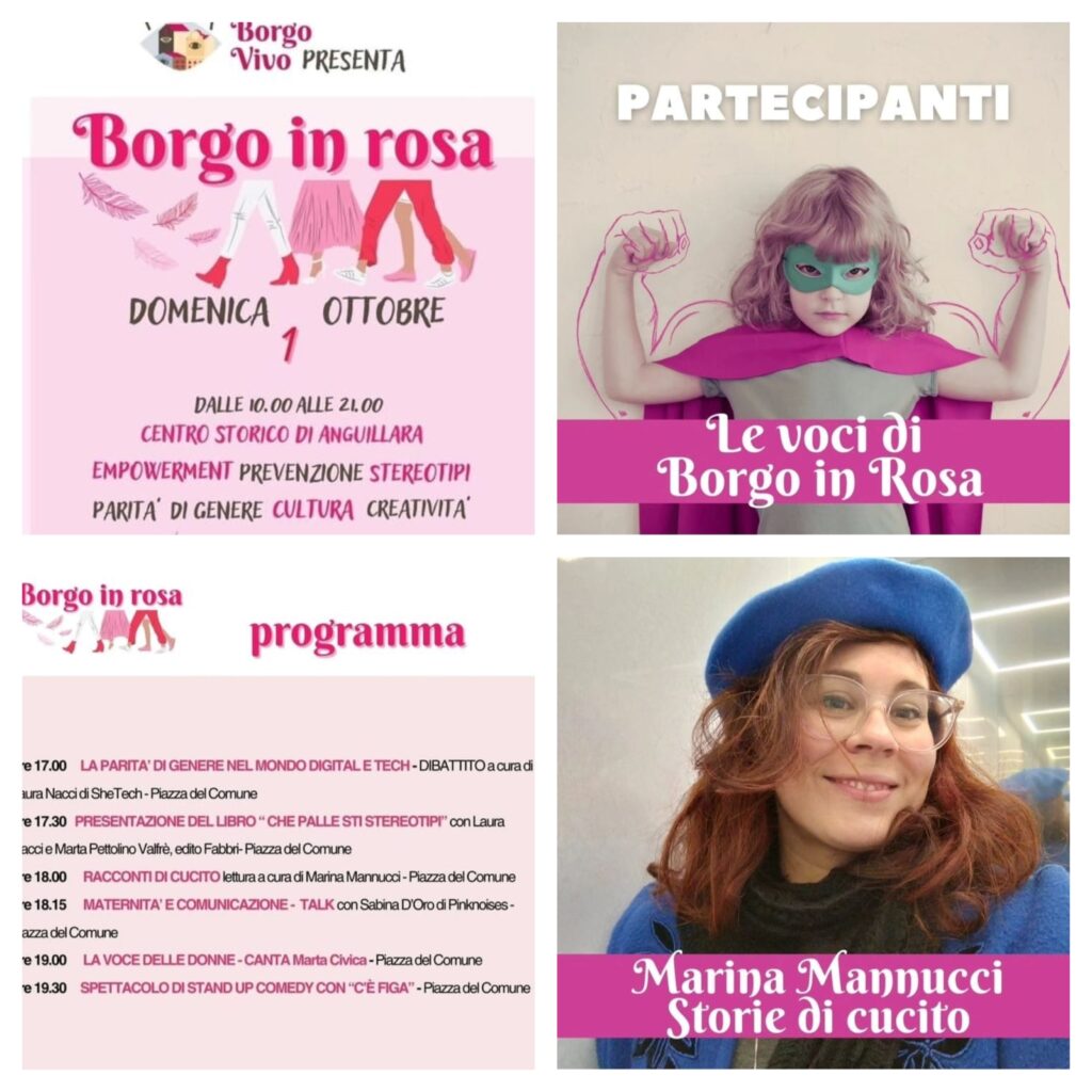 anguillara4 1024x1024 Borgo in Rosa – una giornata tra donne che amano le donne: cultura, stereotipi, parità di genere, attivismo.